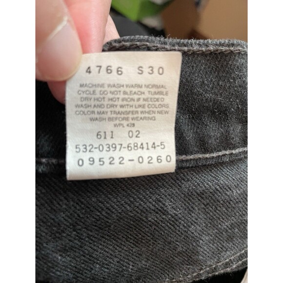 Levi's Black Straight Leg Jeans - Picture 7 of 7